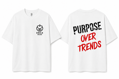 Purpose over Trends White Tee